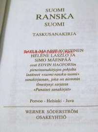 Taskusanakirjasanakirja   Suomi -Ranska-Suomi