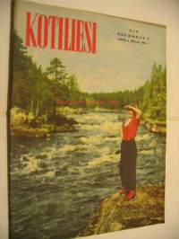 Kotiliesi 1953 nr 9, Suullista kielitaitoa tarvitaan, Työnjakoa piispantalossa, Kaupungin ilmaisessa opissa, Kieku ja Kaiku, Kas-Kas -mainos, ym.