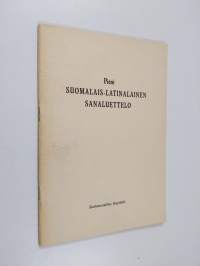 Pieni suomalais-latinalainen sanaluettelo