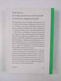 Suomalaisen kulttuurin säätelyn järjestelmä : sosiologinen tutkimus
