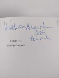Berliini : kirjailijan kaupunki (signeerattu)
