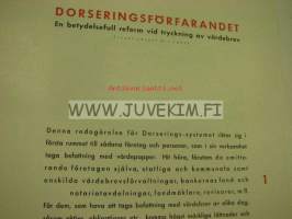 Dorsering av värdebrev - reform vid tryckning av värdebrev -esite