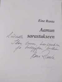 Aamun sarastukseen (signeerattu, tekijän omiste)