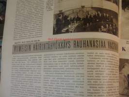 Suomen Kuvalehti 1947 nr 6  ilm. 8.2.1947 kansikuvassa Urho Kekkonen ja K.A. Fagerholm. rauhansopimus puheenvuoroja. Rauhansopimuksen ehdot ovat Suomelle raskaat,