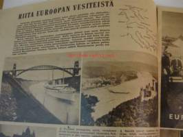 Suomen Kuvalehti 1947 nr 6  ilm. 8.2.1947 kansikuvassa Urho Kekkonen ja K.A. Fagerholm. rauhansopimus puheenvuoroja. Rauhansopimuksen ehdot ovat Suomelle raskaat,