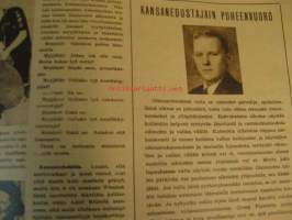 Suomen Kuvalehti 1947 nr 6  ilm. 8.2.1947 kansikuvassa Urho Kekkonen ja K.A. Fagerholm. rauhansopimus puheenvuoroja. Rauhansopimuksen ehdot ovat Suomelle raskaat,