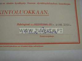 Suomen Ayrshireyhdistys &quot;Ellu 39939 AA&quot; -lehmien kantakirja palkintoluokkatodistus