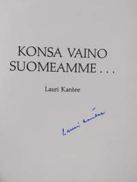 Konsa vaino Suomeamme (signeerattu)