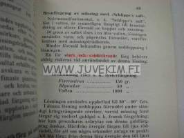 Handbook i galvanisering, oxidering och metallfärgning -metallien galvanointi, oksidointi ja värjäys