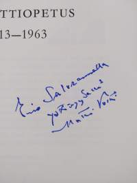Valtionrautateiden ammattiopetus 1913-1963 (signeerattu, tekijän omiste)