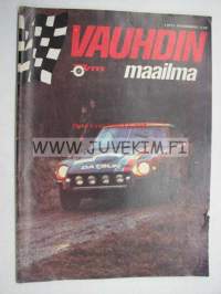 Vauhdin Maailma 1973 nr 1 sisältää mm. ST rintamalla tapahtuu, Abarth 20-vuotias vauhtitehdas, Simca -Shell Cup, RAC ralli. Artikkeli kuvineen Rauno Aaltonen (=