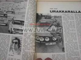 Vauhdin Maailma 1973 nr 1 sisältää mm. ST rintamalla tapahtuu, Abarth 20-vuotias vauhtitehdas, Simca -Shell Cup, RAC ralli. Artikkeli kuvineen Rauno Aaltonen (=