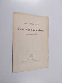 Numero- ja kirjainlaskento : harjoitustehtävien tulokset