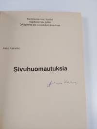 Sivuhuomautuksia (signeerattu)