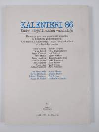 Kalenteri 86 : uuden kirjallisuuden vuosikirja