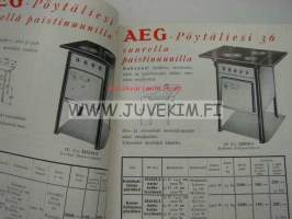 AEG Sähkötalouskojeet -tuoteluettelo