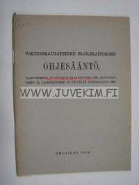 Valtionrautateiden eläkelaitoksen ohjesääntö 1926