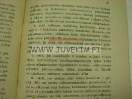Valtionrautateiden eläkelaitoksen ohjesääntö 1926