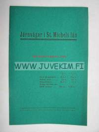Järnvägar i St. Michels län 1925 -painate