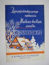 Malcus Hella (Ab Malcus Holmquist, Halmstad) -myyntiesite