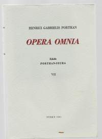Henrici Gabrielis Porthan Opera omnia XIIIedidit Porthan-seuraHenrik Gabriel Porthan