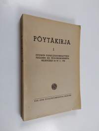 Pöytäkirja 1 Suomen sosialidemokraattisen puolueen XXIII puoluekokouksesta Helsingissä 3.6.-6.6.1955 : keskustelut ja päätökset