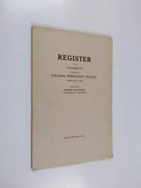 Register till Tidskrift utgiven av Juridiska Föreningen i Finland åren 1965-1974 : (litteraturanmälningar 1960-1974)