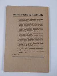Ruotsinkielen harjoitustehtäviä : lukioluokkia varten