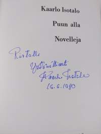 Puun alla : novelleja (signeerattu, tekijän omiste)