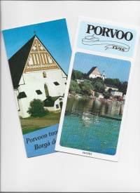 Porvoo ja Porvoon Tuomiokirkko -  matkailuesite 1991 yht 2 kpl