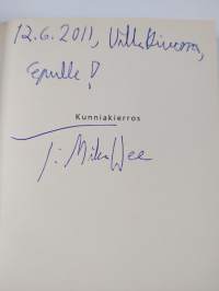Kunniakierros (signeerattu, tekijän omiste)