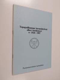 Topografikunnan kuvauskäytössä olleet lentokoneet vv 1920-1987