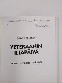 Veteraanin iltapäivä : runoja, novelleja, pakinoita (signeerattu, tekijän omiste)