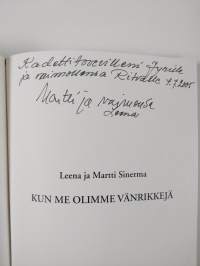 Kun me olimme vänrikkejä (signeerattu, tekijän omiste)
