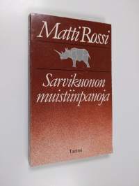 Sarvikuonon muistiinpanoja : kriittisiä kirjoituksia 1974-1981