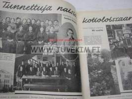 Kotiliesi 1933 nr 11 Kansikuva Rudolf Koivu ( Kuvan nimi: Lehdossa)  Artikkeli kuvineen: Leipä kuivuu kesällä (sis. leivontaohjeita) Vilaasukkamalleja