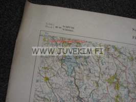 Suomen taloudellinen kartta; lehti III: 10 Viipuri 1917