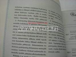 Suomen Gummitehdas Oy Participating Debenture 2 000 mk 1939 -depentuuri