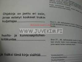 Svetruck trukki 8-25 tonnia -ohjekirja erillinen voitelukaavio