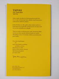 Taivas on taikurin viitta