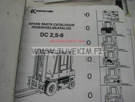 Kalmar DC 2,5-8 trukki parts catalogue / reservdelskatalog -varaosaluettelo