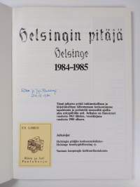 Helsingin pitäjä 1984-1985