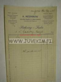 A. Mednikow, Helsinki 7.2.1923 -asiakirja