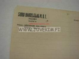 Sibbo Handelslag M.B.T. Nickby, Nikkilä 23.1.1923 -asiakirja