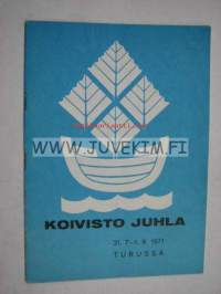 Koivisto Juhla 31.7.-1.8.1971 Turussa -ohjelmavihko