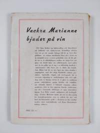 Vackra Marianne bjuder på vin