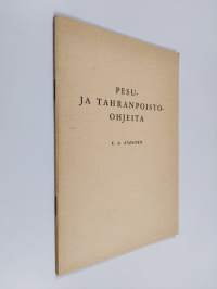 Pesu- ja tahranpoisto-ohjeita