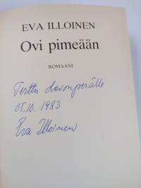 Ovi pimeään (signeerattu, tekijän omiste)