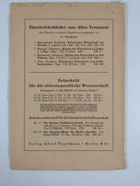 Hebräisches Wörterbuch zu Jeremia