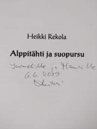 Alppitähti ja suopursu (signeerattu, tekijän omiste)